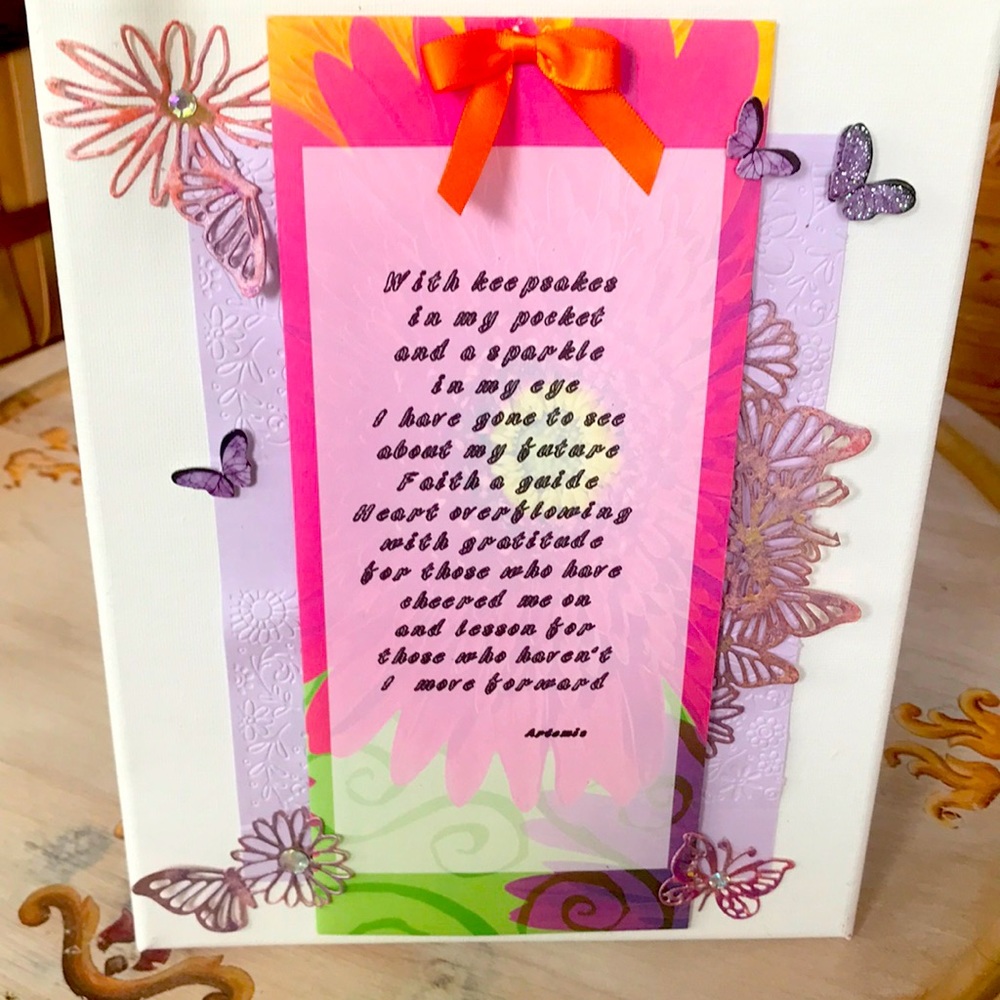 Original poetry mixed media by Artemis SkyeMcNeil
